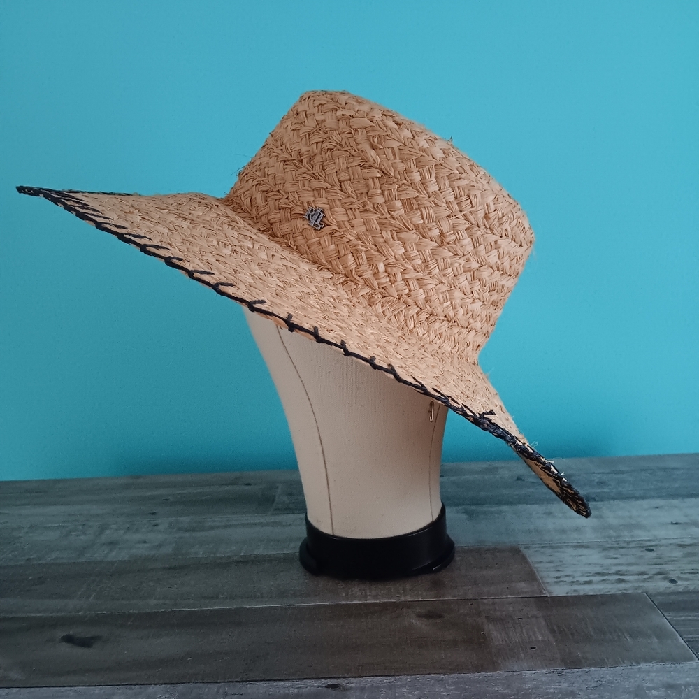Ralph Lauren 100% Raffia Sun Hat